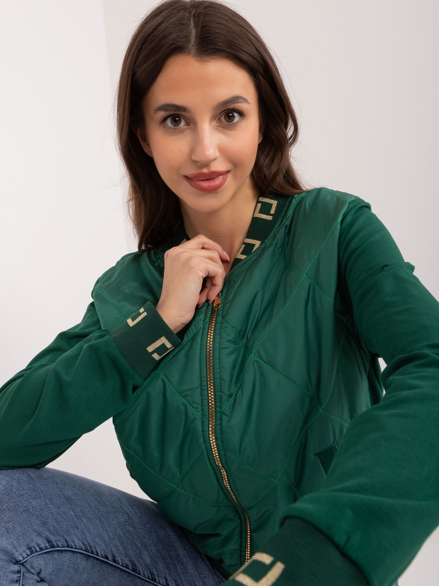 Bluza Ciemny zielony - obrazek 3