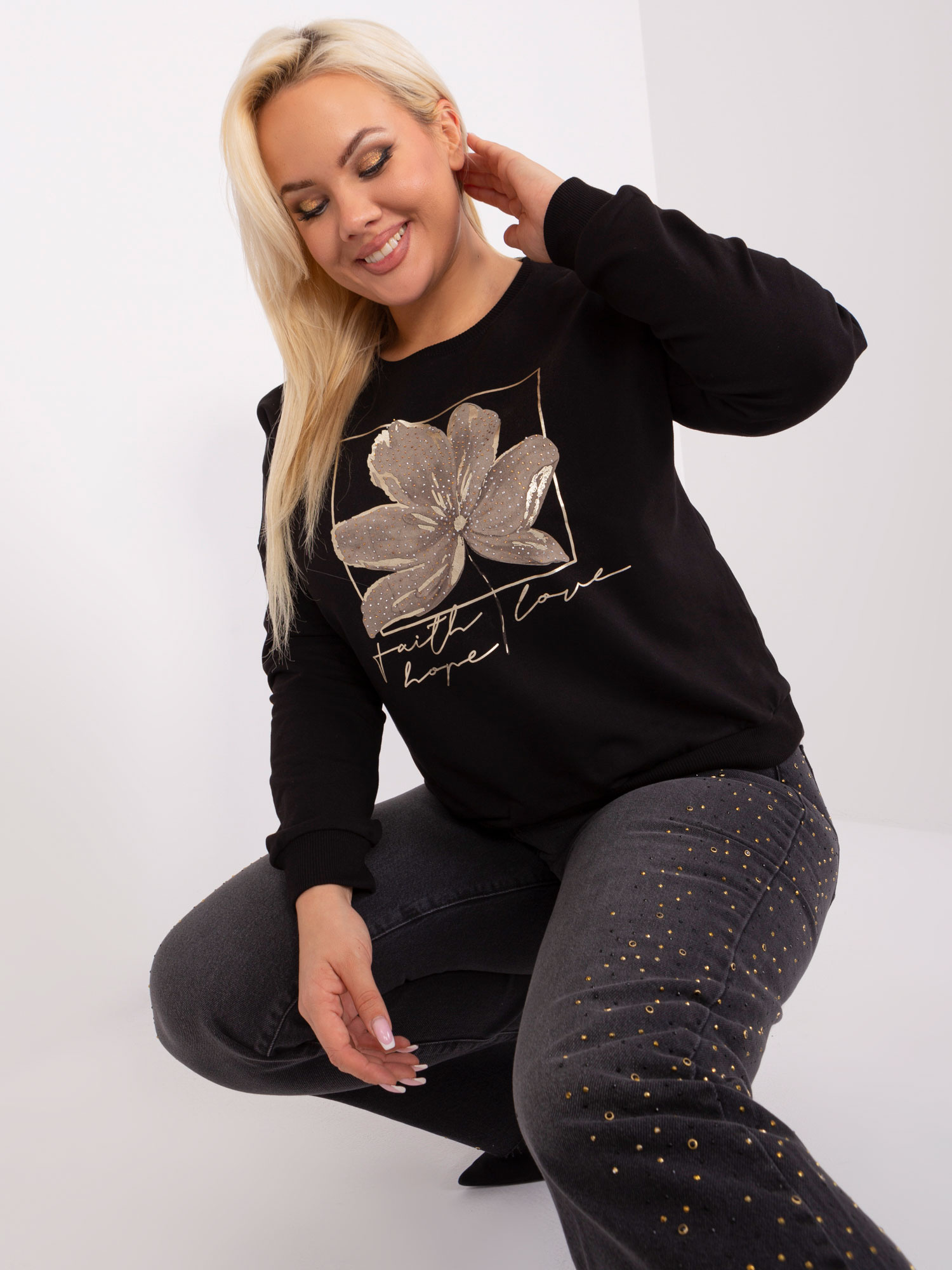 Bluzka Czarny - obrazek 3