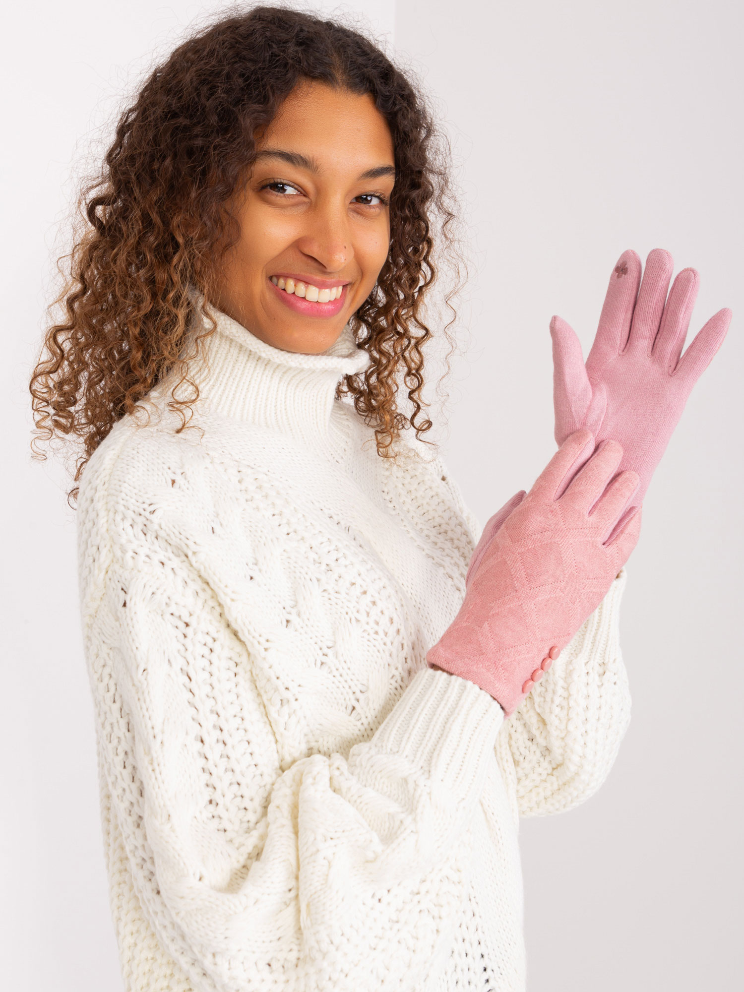 Rękawiczki Jasny różowy - obrazek 3