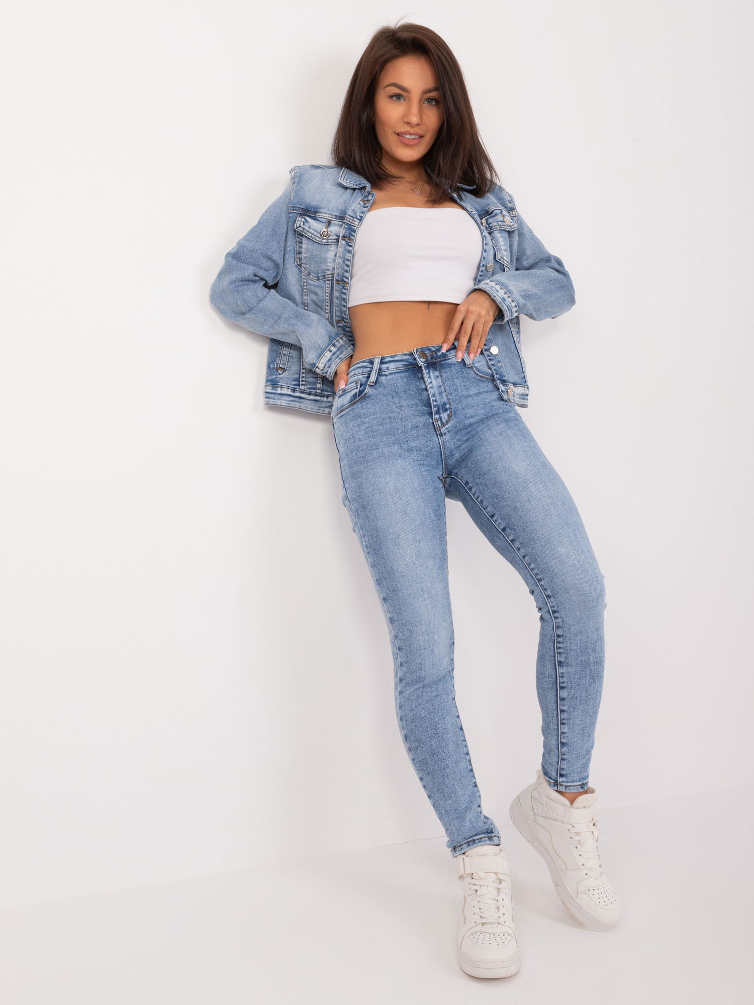 Spodnie jeans Jasny niebieski - obrazek 3