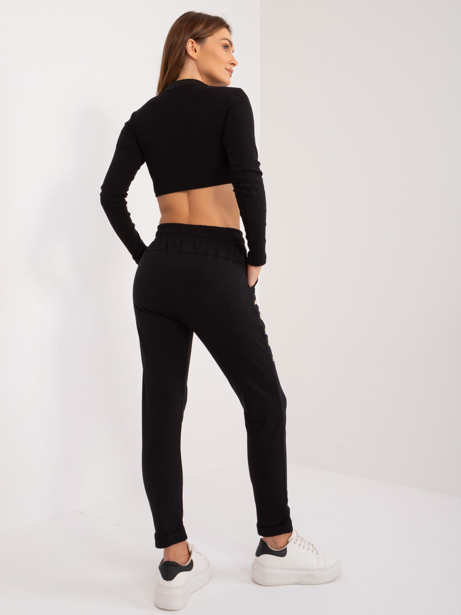 Spodnie dresowe Czarny - obrazek 3