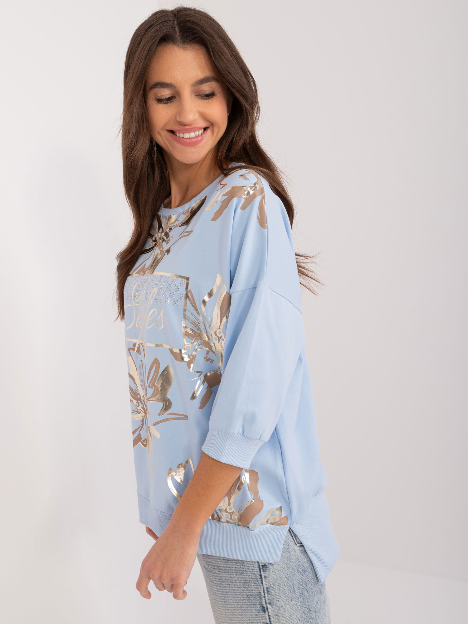 Bluzka Jasny niebieski - obrazek 3