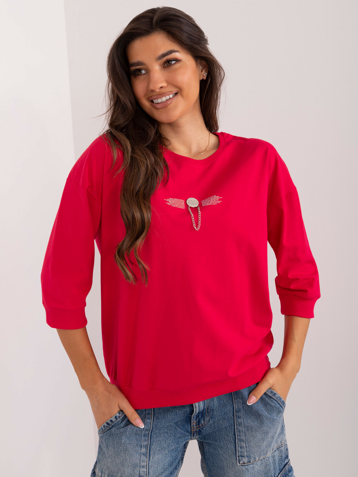 Bluzka Czerwony - obrazek 3