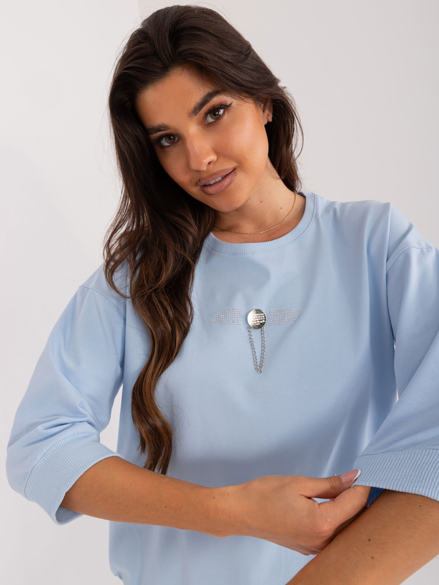 Bluzka Jasny niebieski - obrazek 3