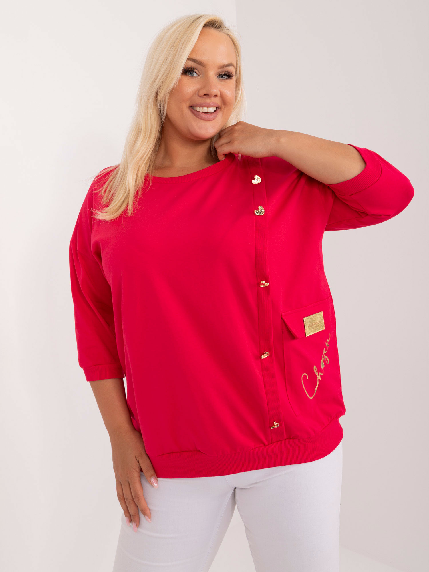 Bluzka Czerwony - obrazek 3