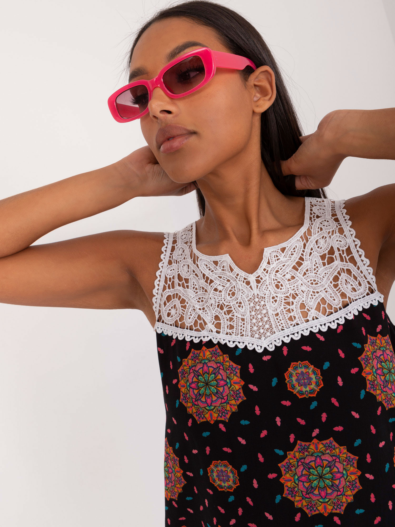 Top Czarno-różowy - obrazek 3