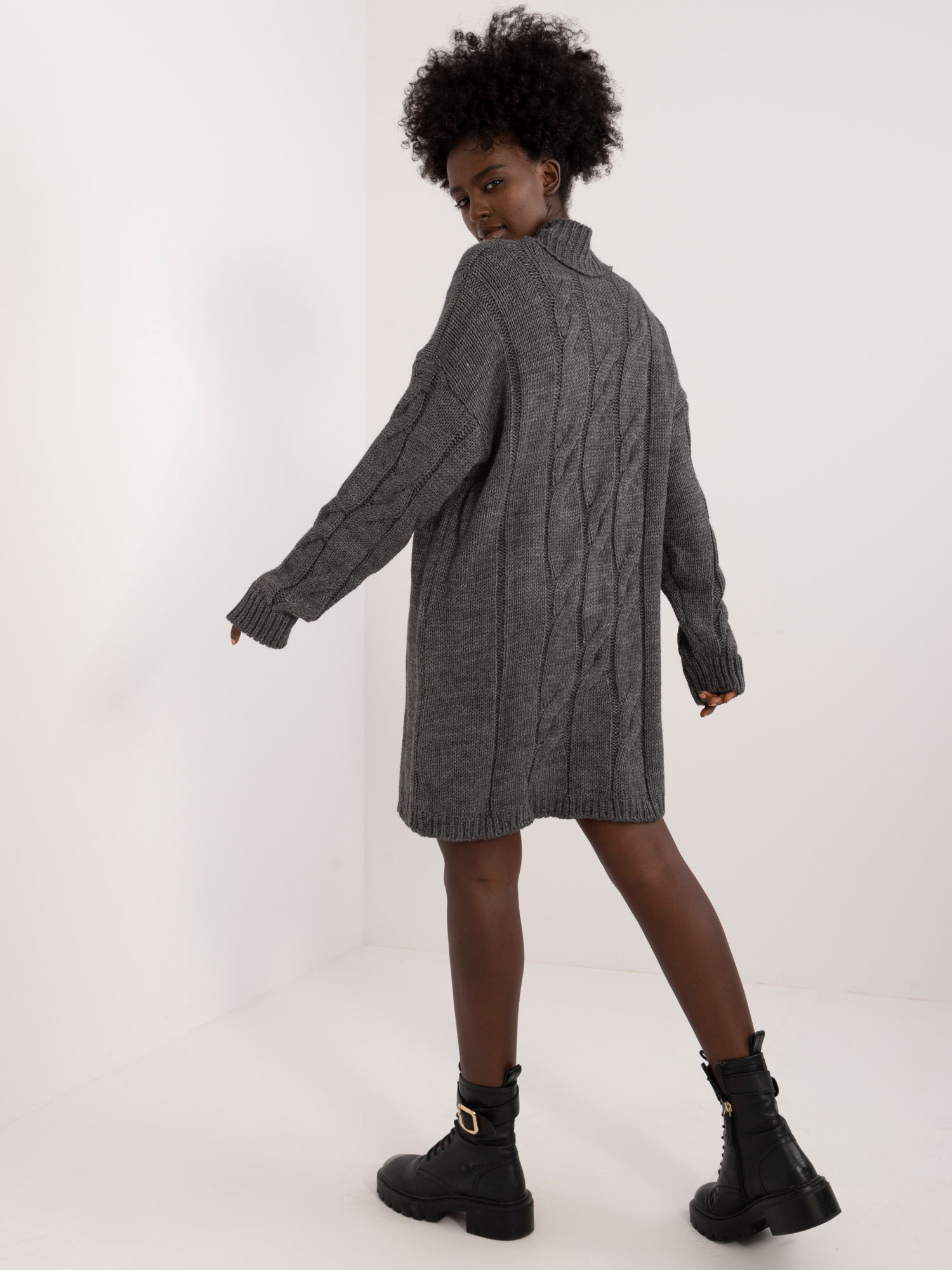 Sukienka Ciemny szary - obrazek 3