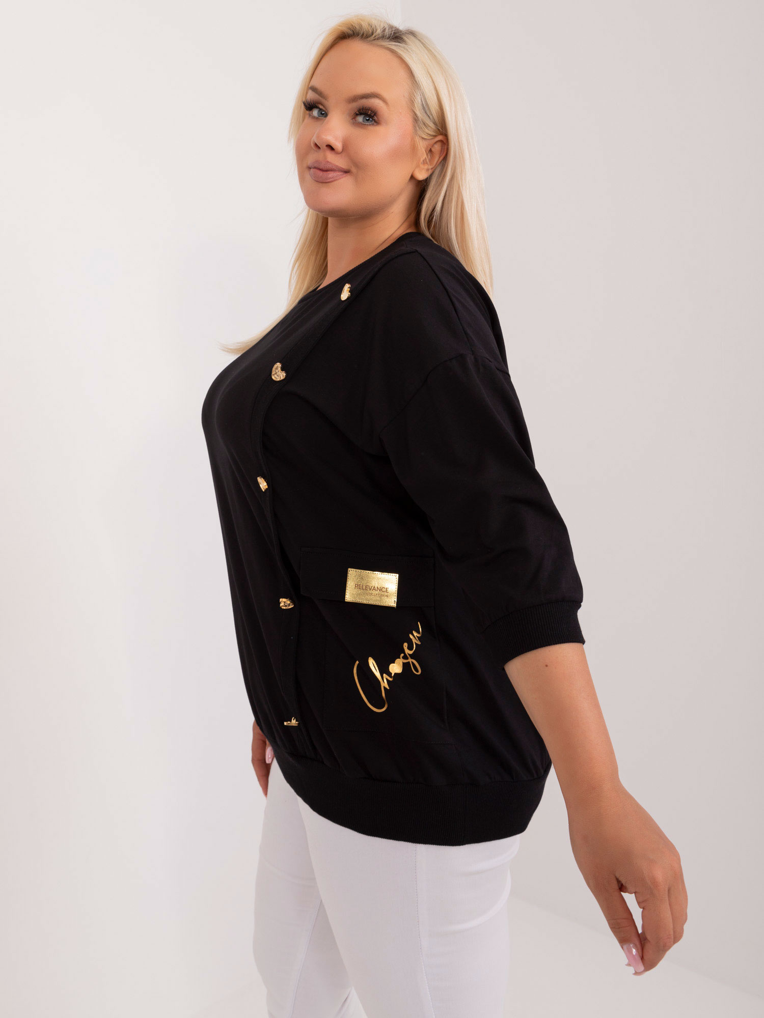 Bluzka Czarny - obrazek 3