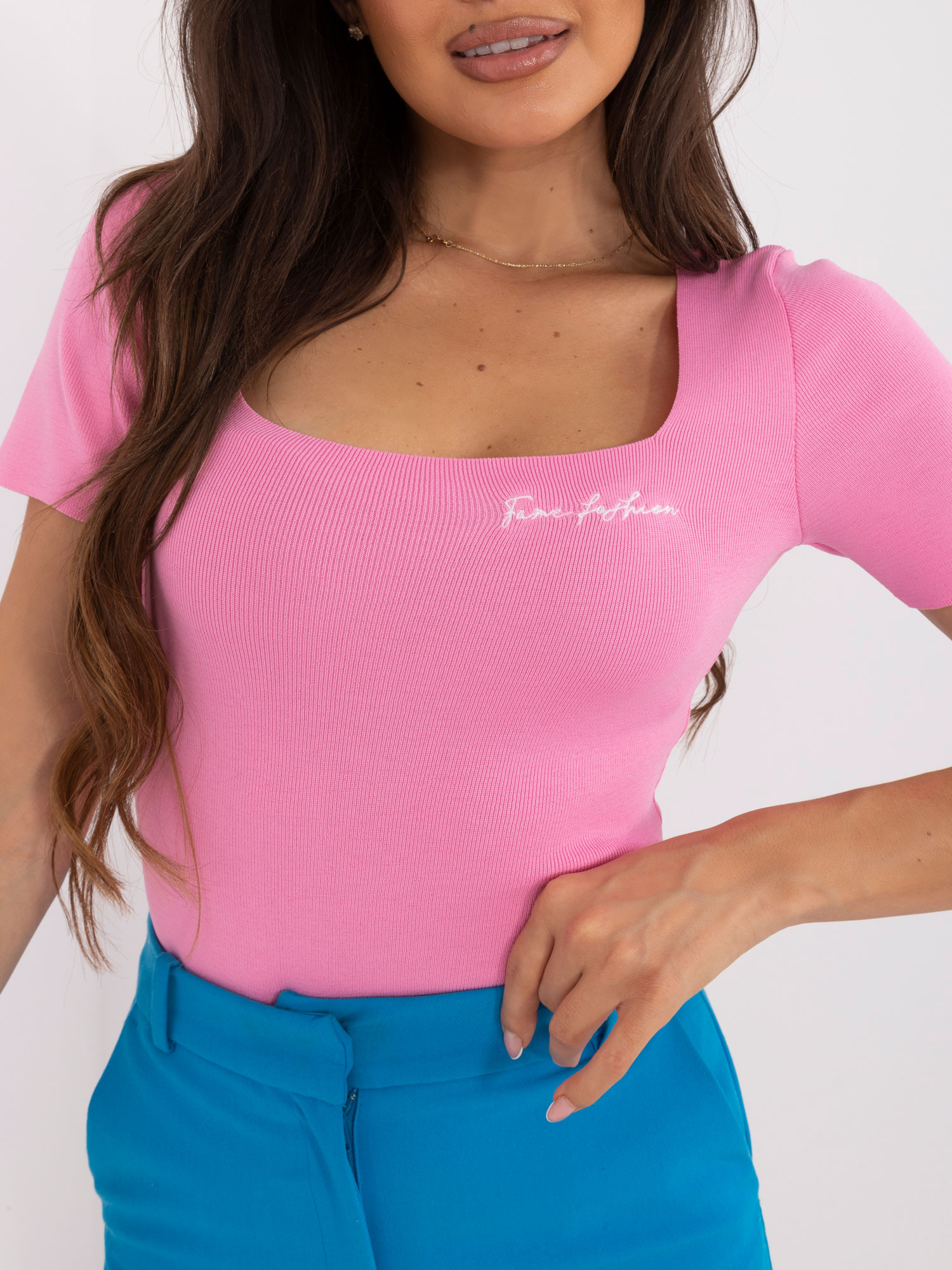 Bluzka Różowy - obrazek 3