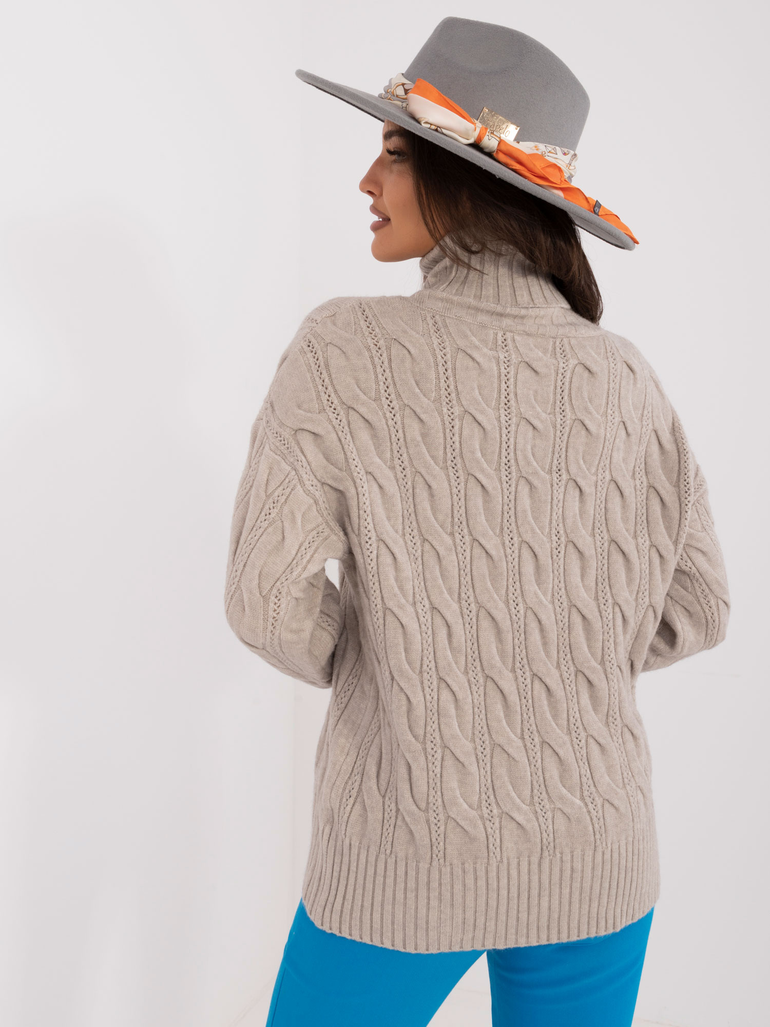 Sweter Jasny szary - obrazek 3