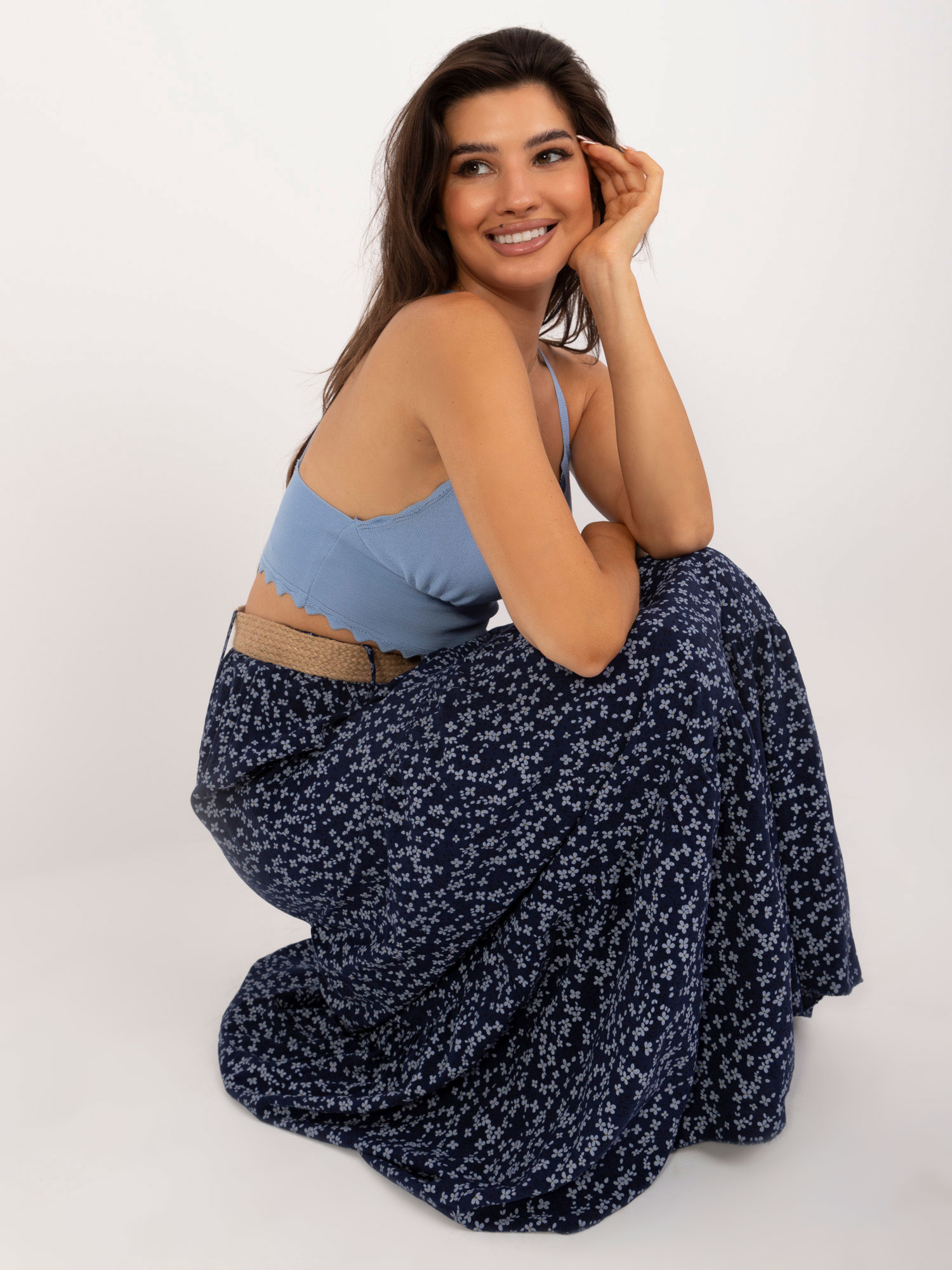 Spódnica Granatowy - obrazek 3