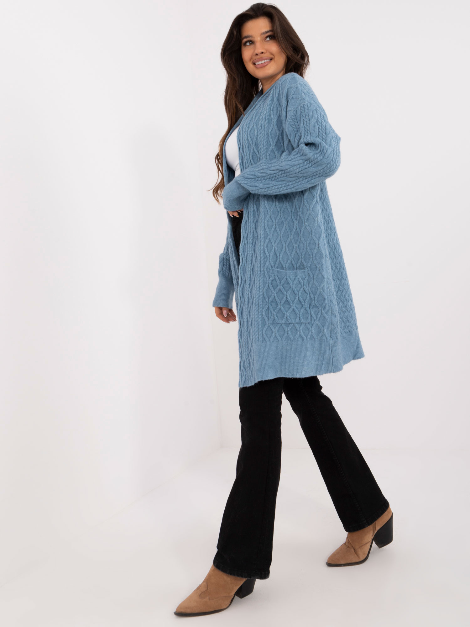 Kardigan Niebieski - obrazek 3