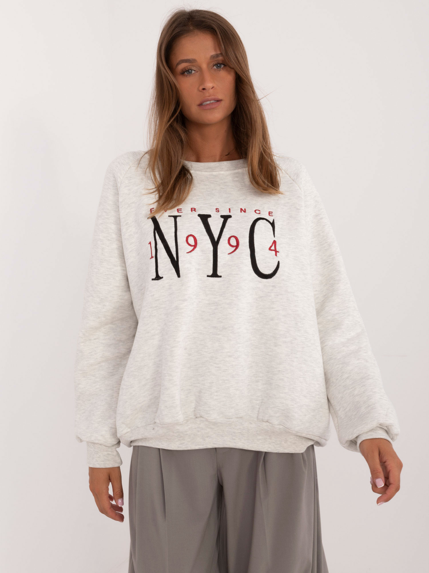 Bluza Jasny szary - obrazek 3