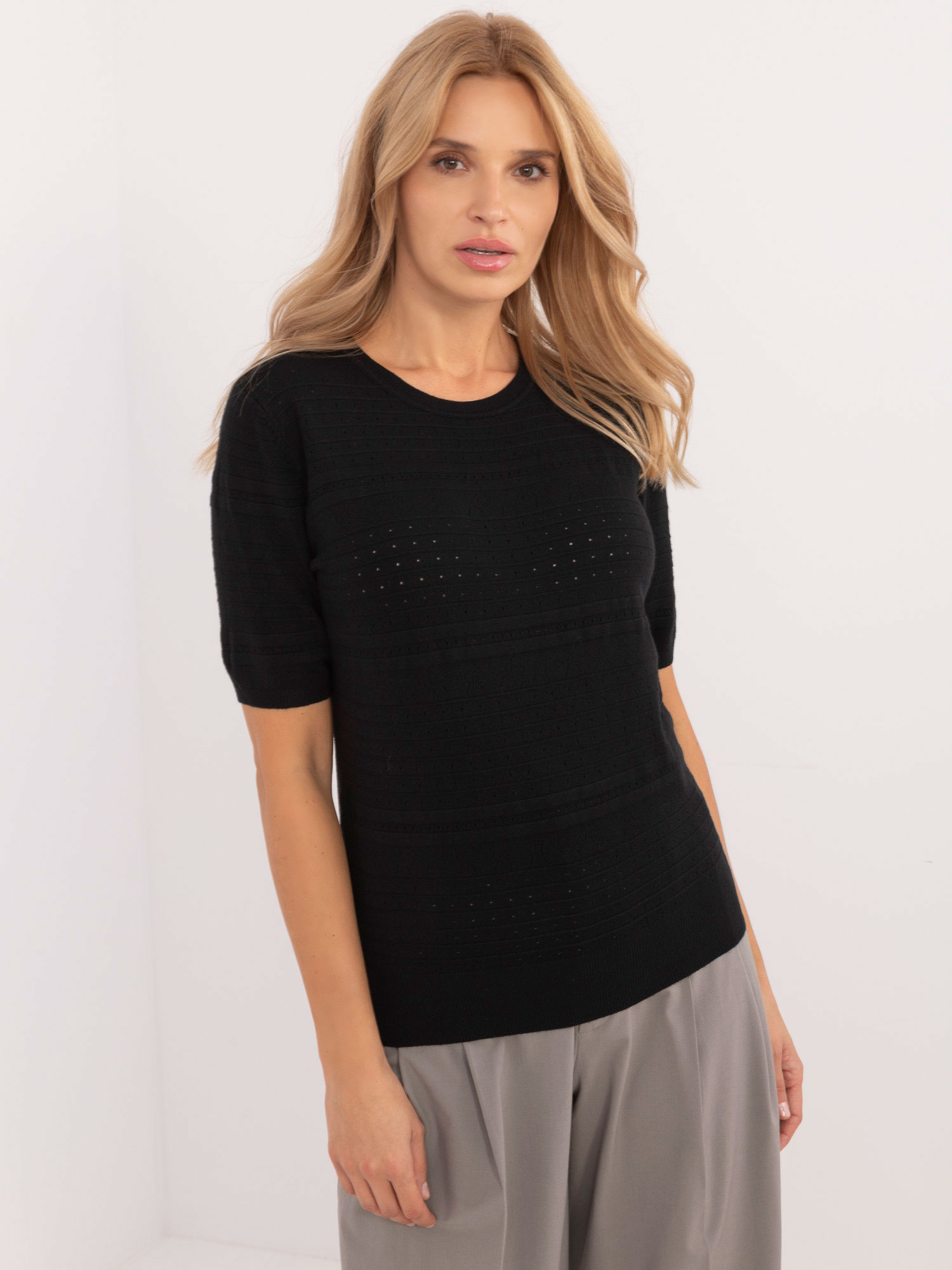 Sweter Czarny - obrazek 3