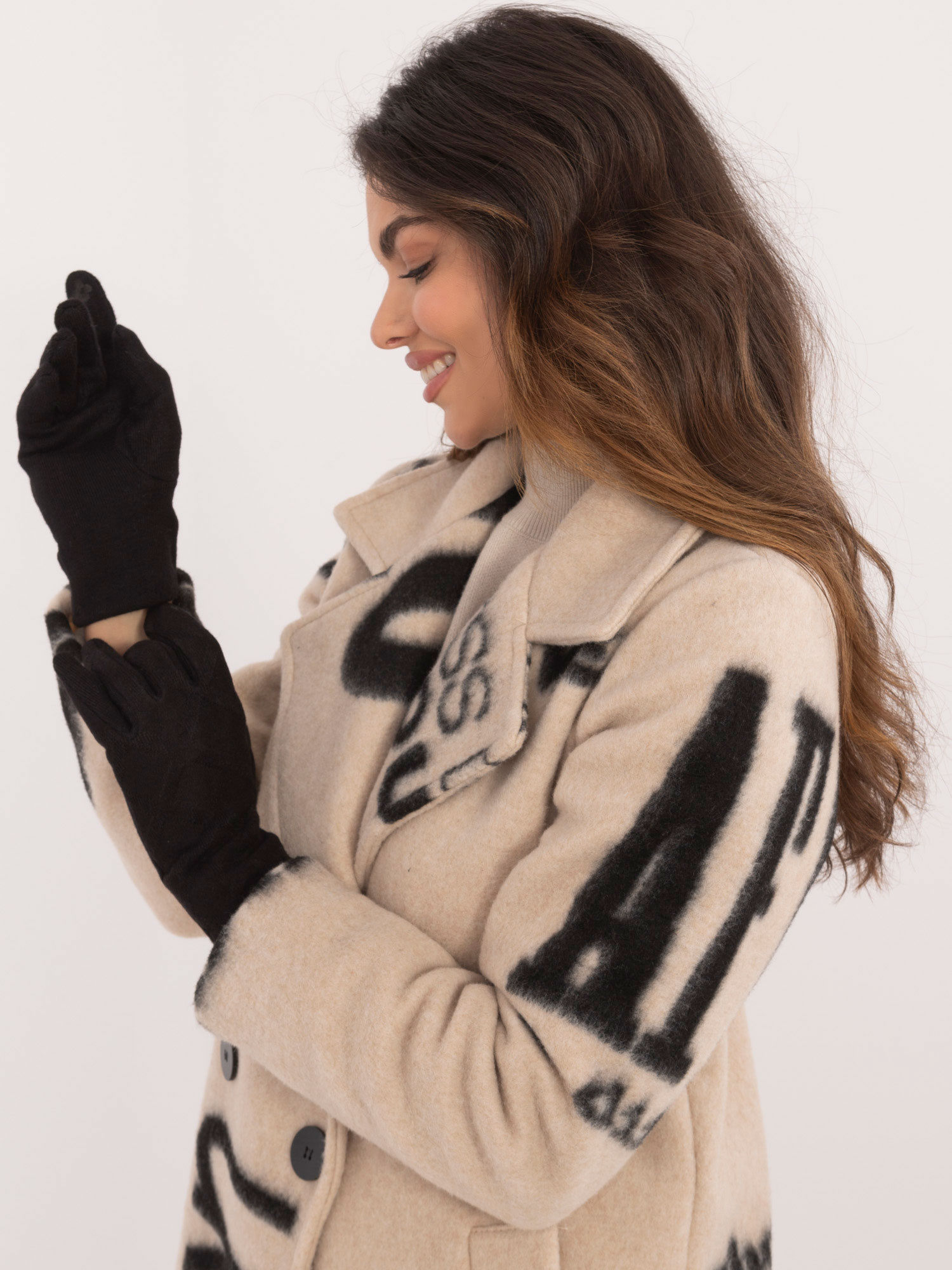 Rękawiczki Czarny - obrazek 3