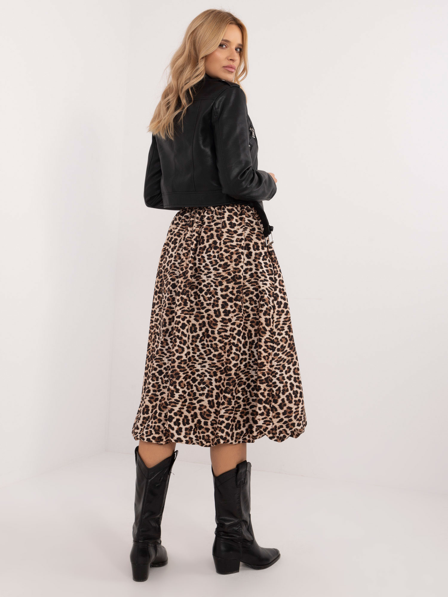 Spódnica Czarno-beżowy - obrazek 3