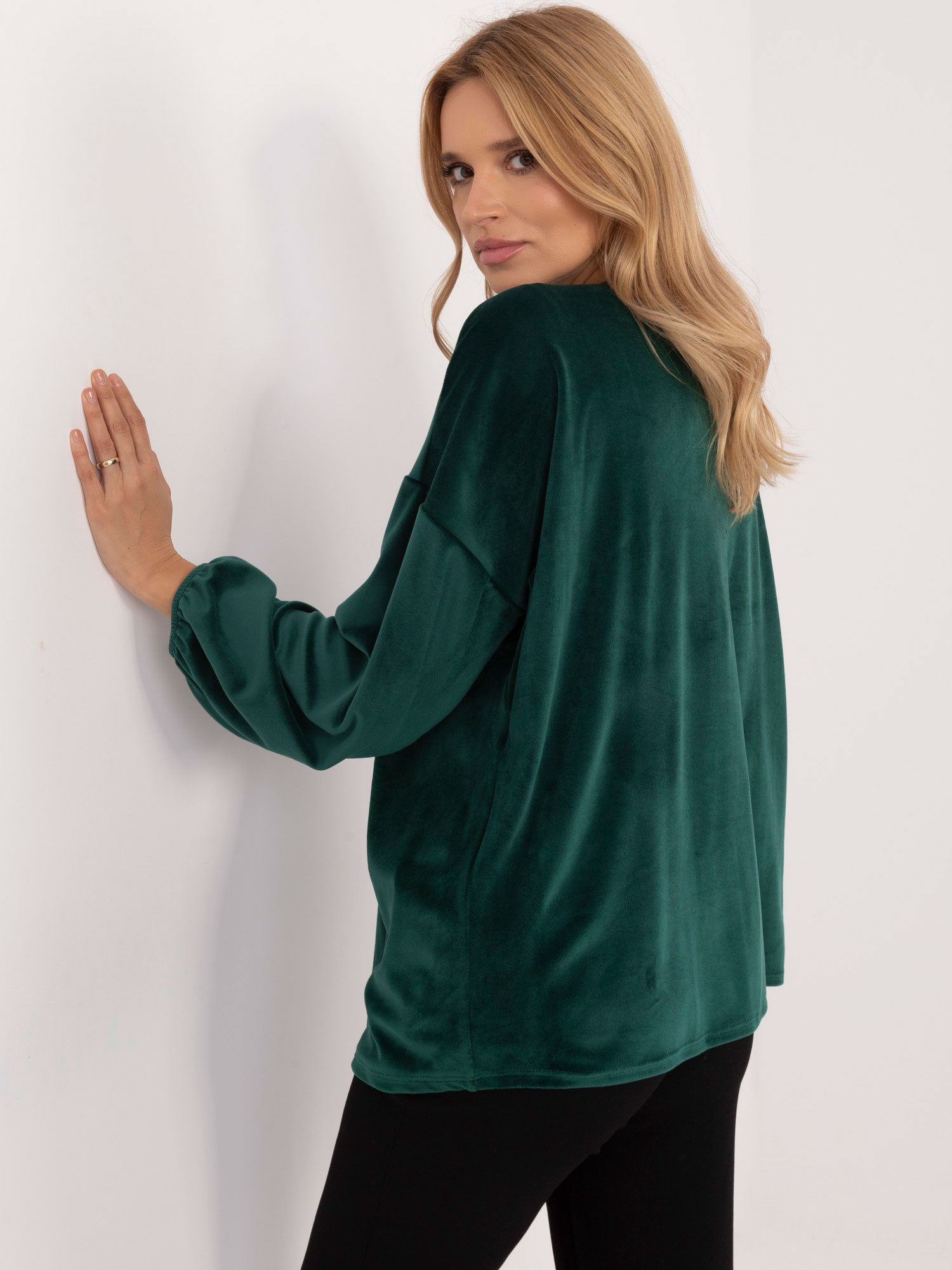 Bluzka Ciemny zielony - obrazek 3
