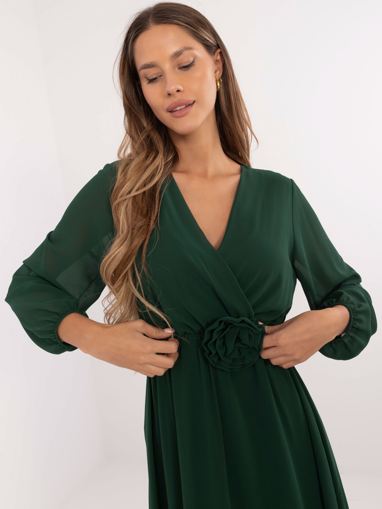 Sukienka Ciemny zielony - obrazek 3