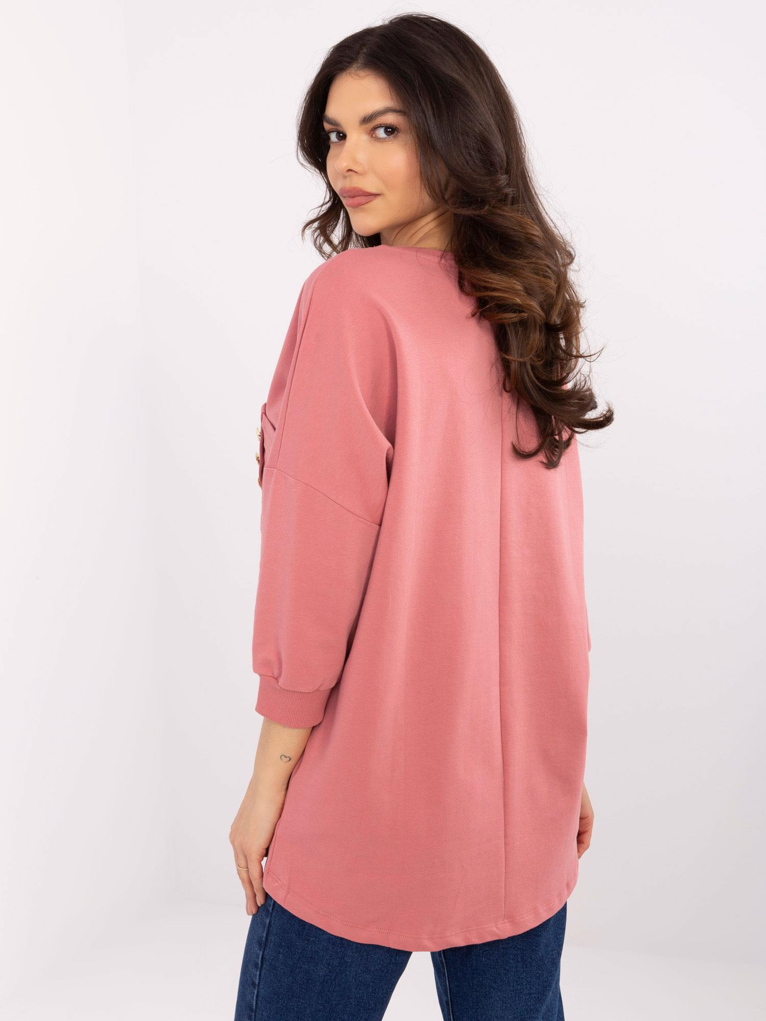 Bluzka Ciemny różowy - obrazek 3