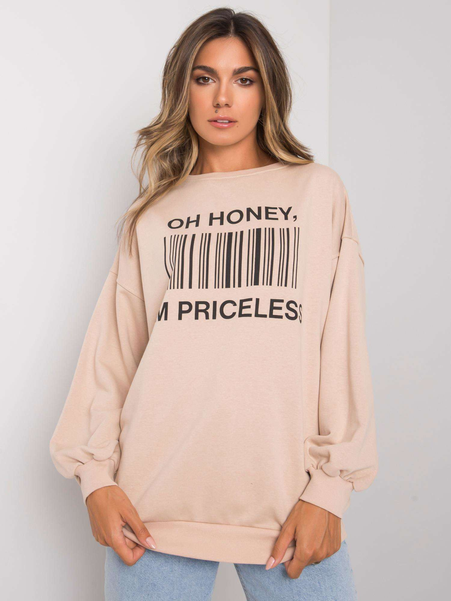 Bluza Beżowy - obrazek 3