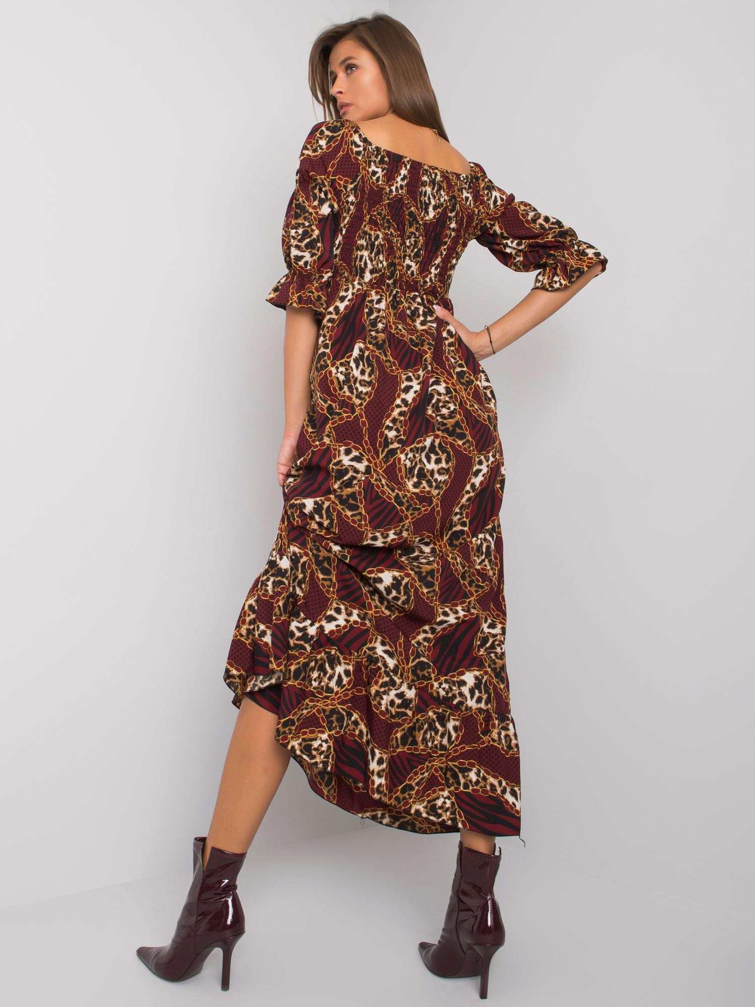 Sukienka Bordowy - obrazek 3