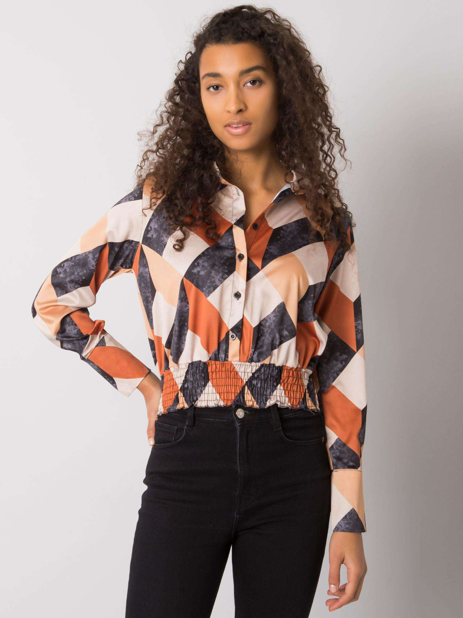 Bluzka Czarno-beżowy - obrazek 3