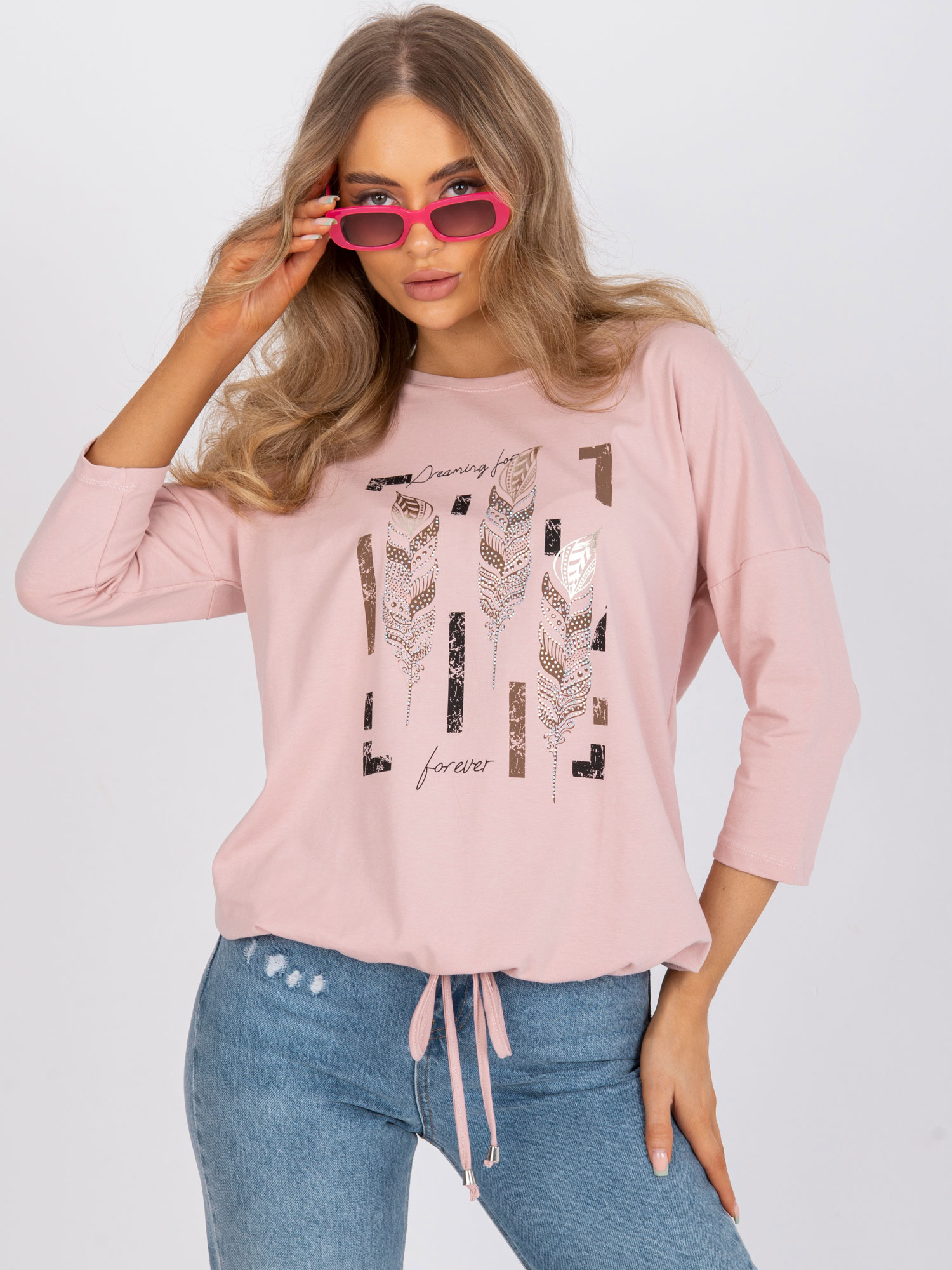 Bluzka Jasny różowy - obrazek 3