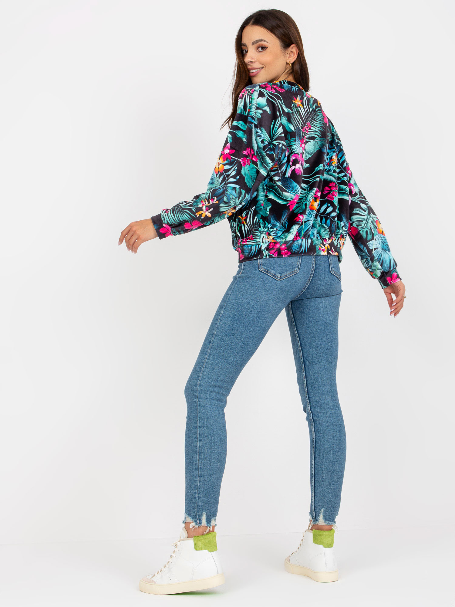 Bluza Czarno-zielony - obrazek 3