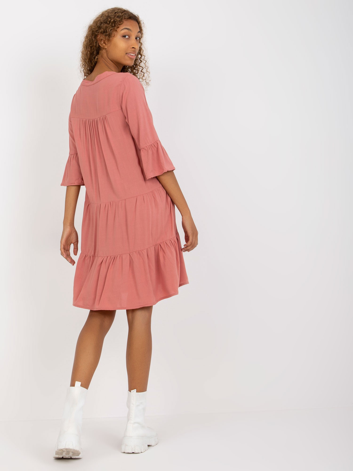 Sukienka Ciemny różowy - obrazek 3