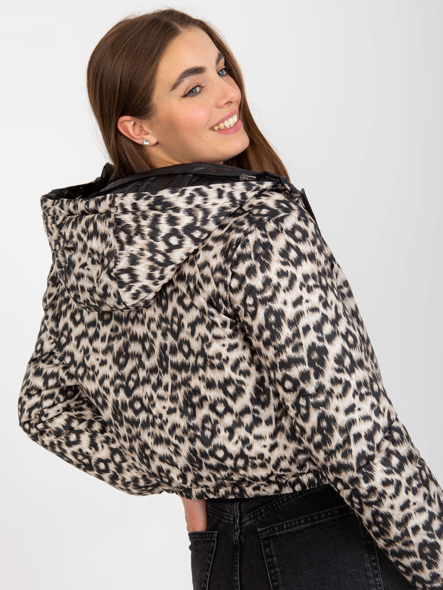 Kurtka Czarno-beżowy - obrazek 4