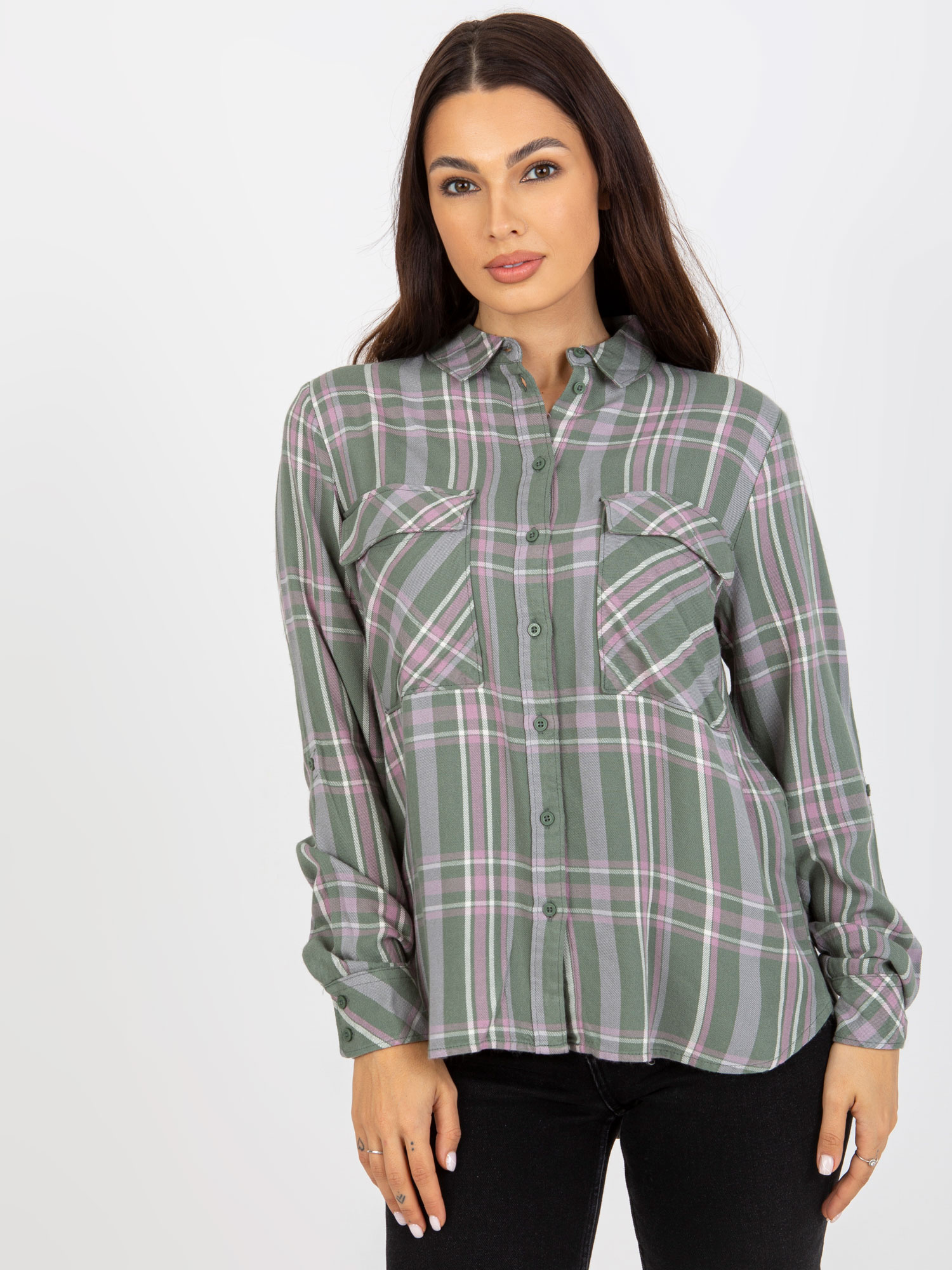 Bluzka Khaki - obrazek 4