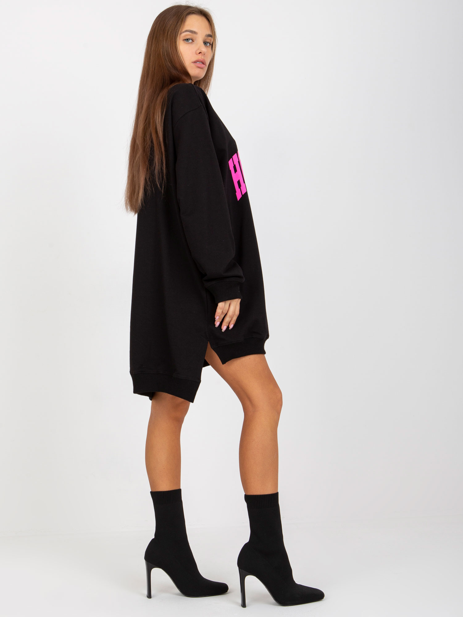 Bluza Czarno-różowy - obrazek 4