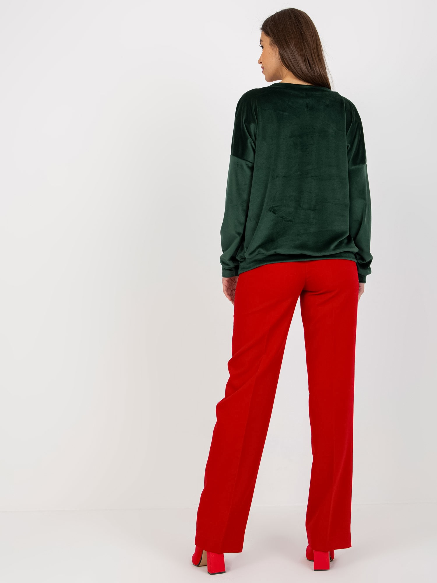 Bluza Ciemny zielony - obrazek 4