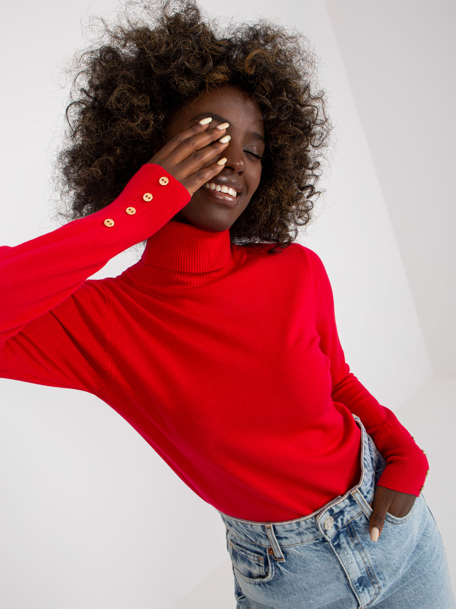 Sweter Czerwony - obrazek 4