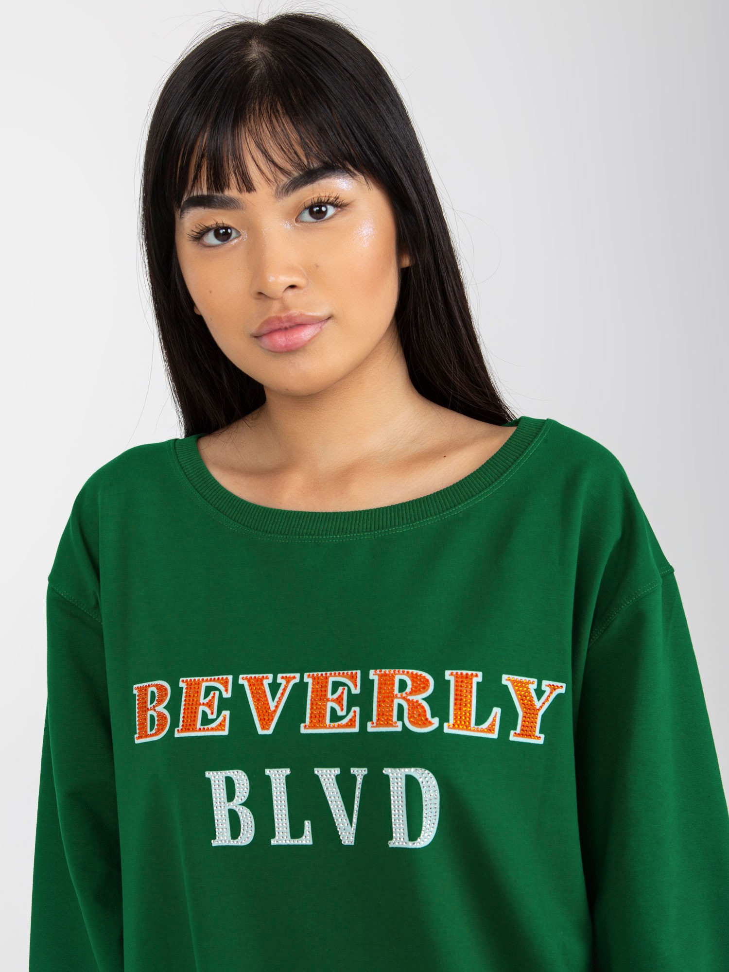 Bluza Ciemny zielony - obrazek 4