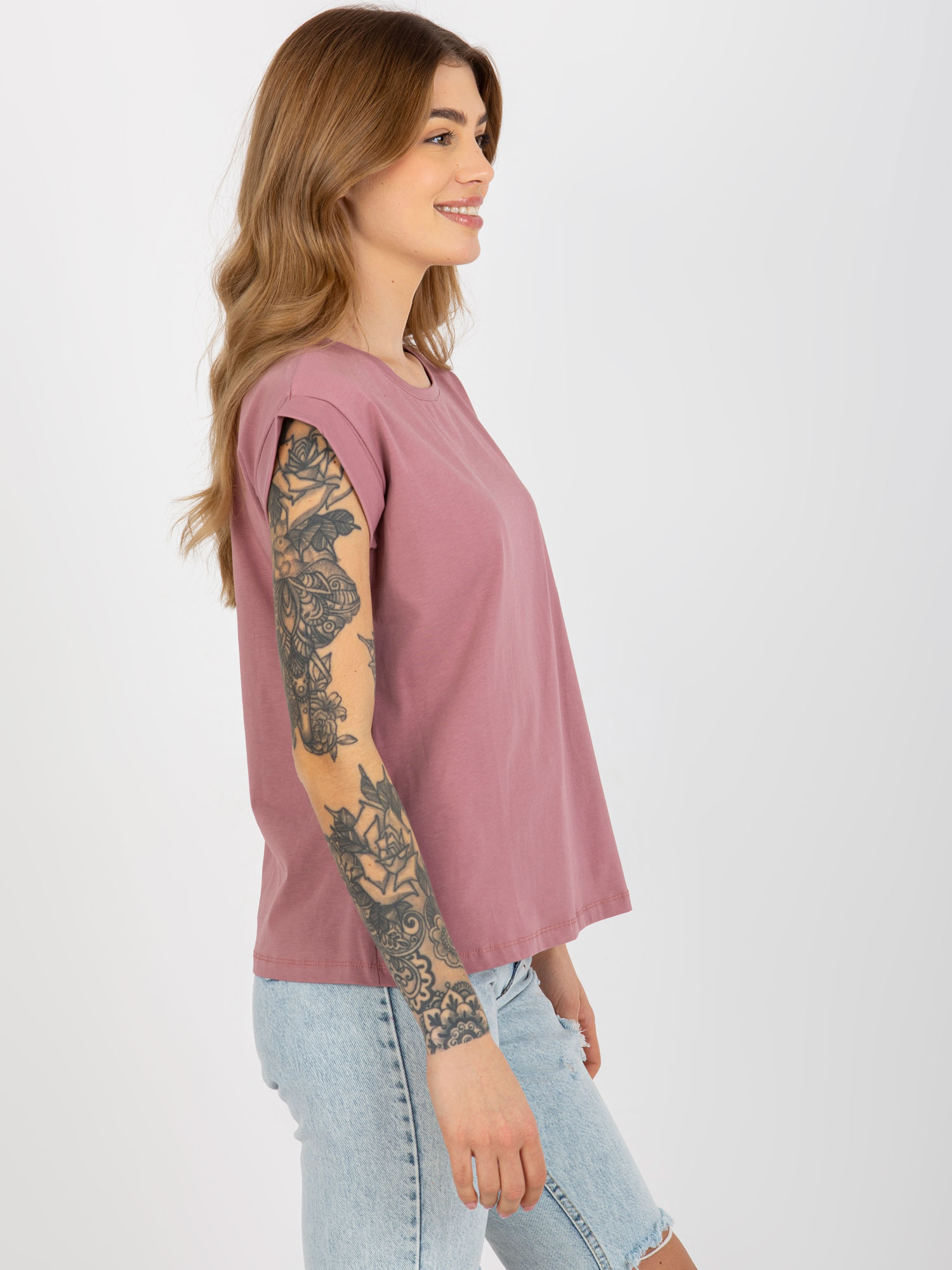 T-shirt Ciemny różowy - obrazek 4