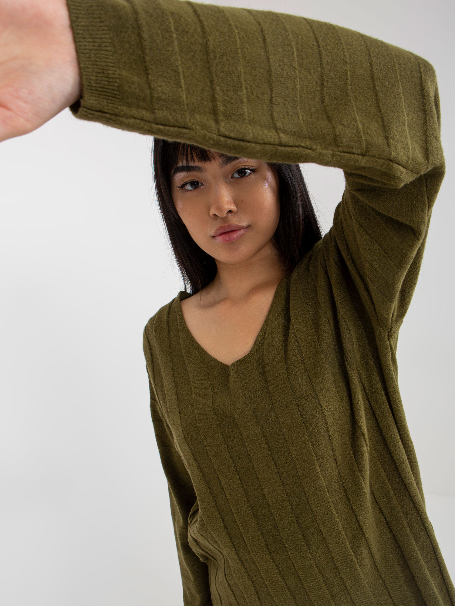 Sweter Khaki - obrazek 4