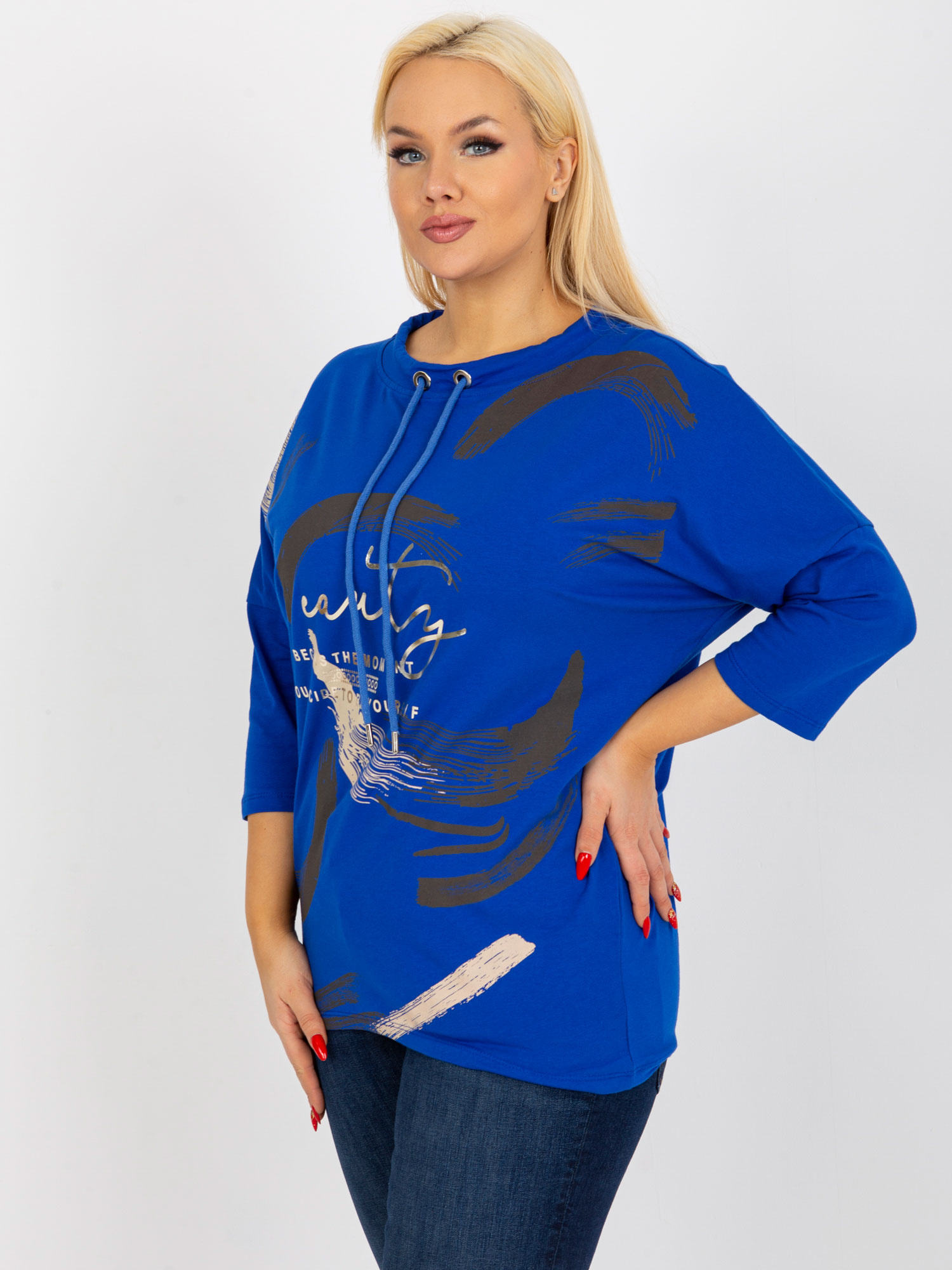 Bluzka Ciemny niebieski - obrazek 4