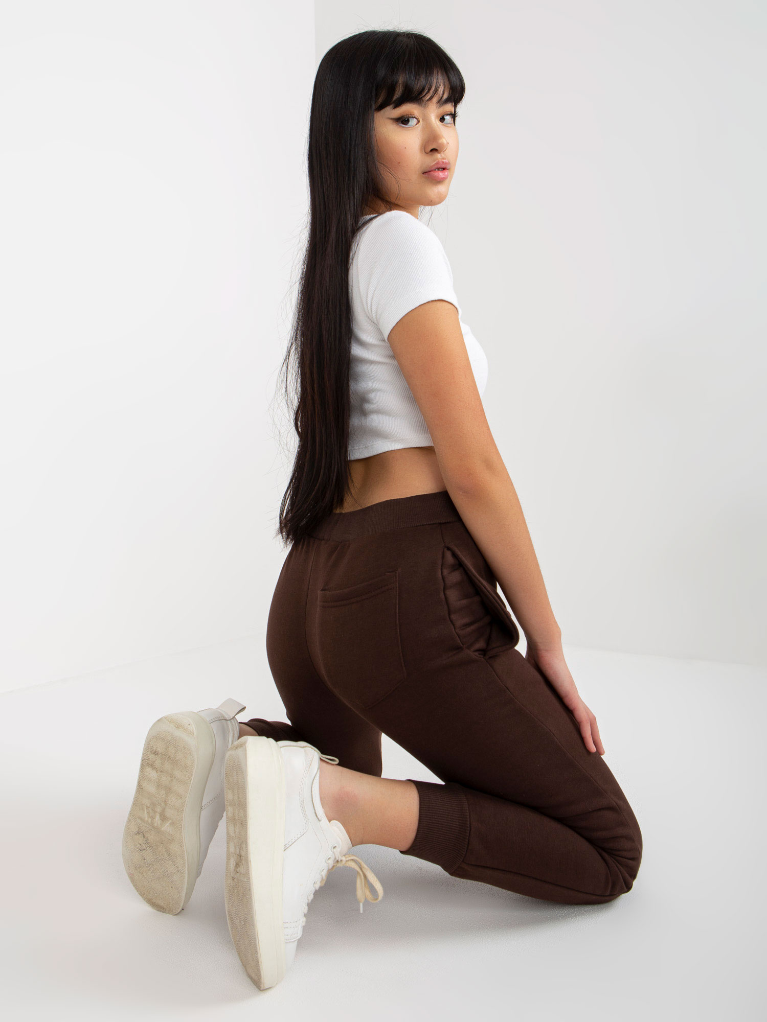 Spodnie Ciemny brązowy - obrazek 4