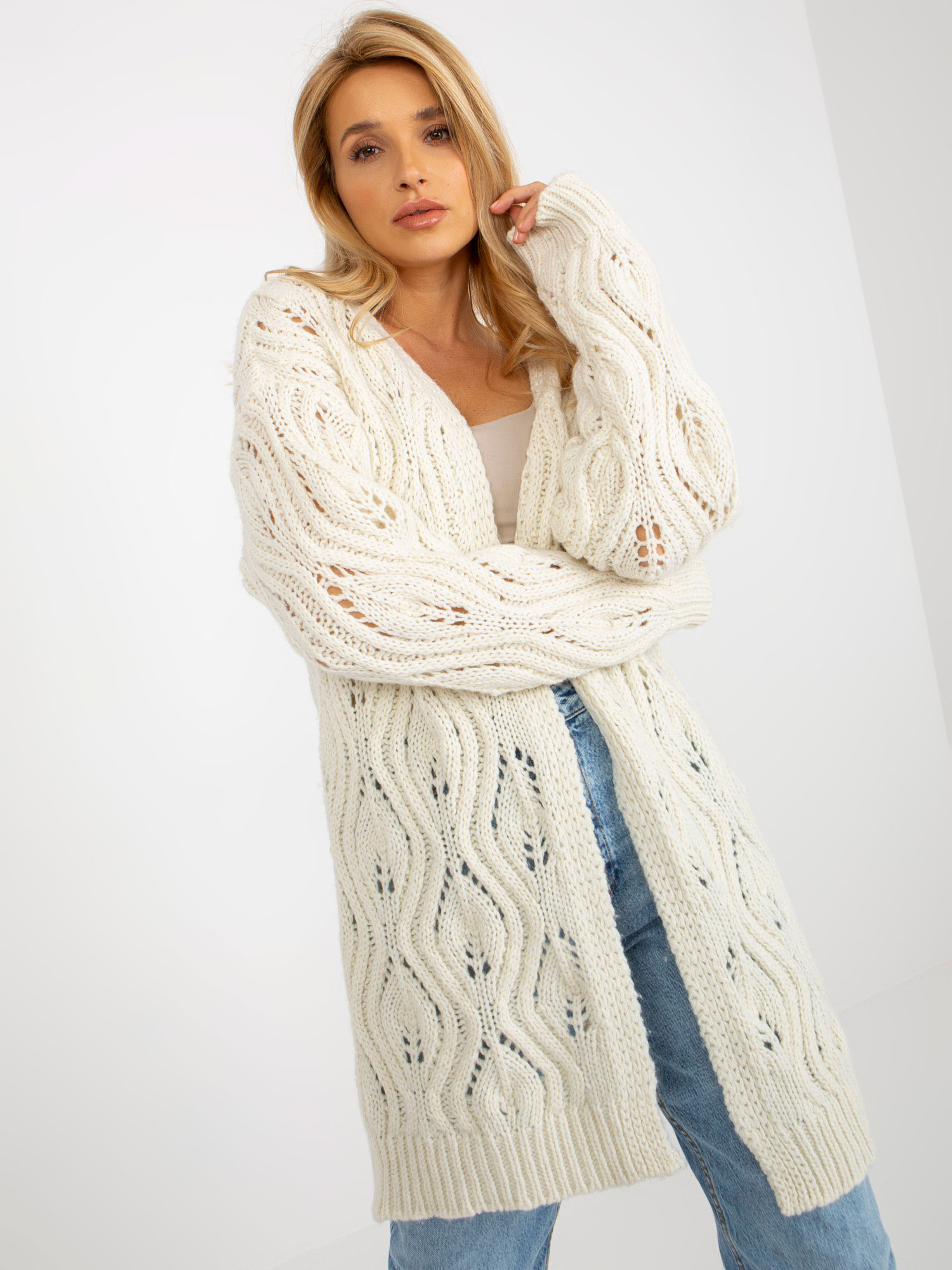 Kardigan Ecru - obrazek 4