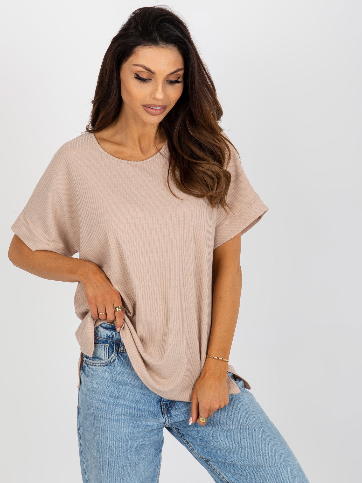 Bluzka Beżowy - obrazek 4