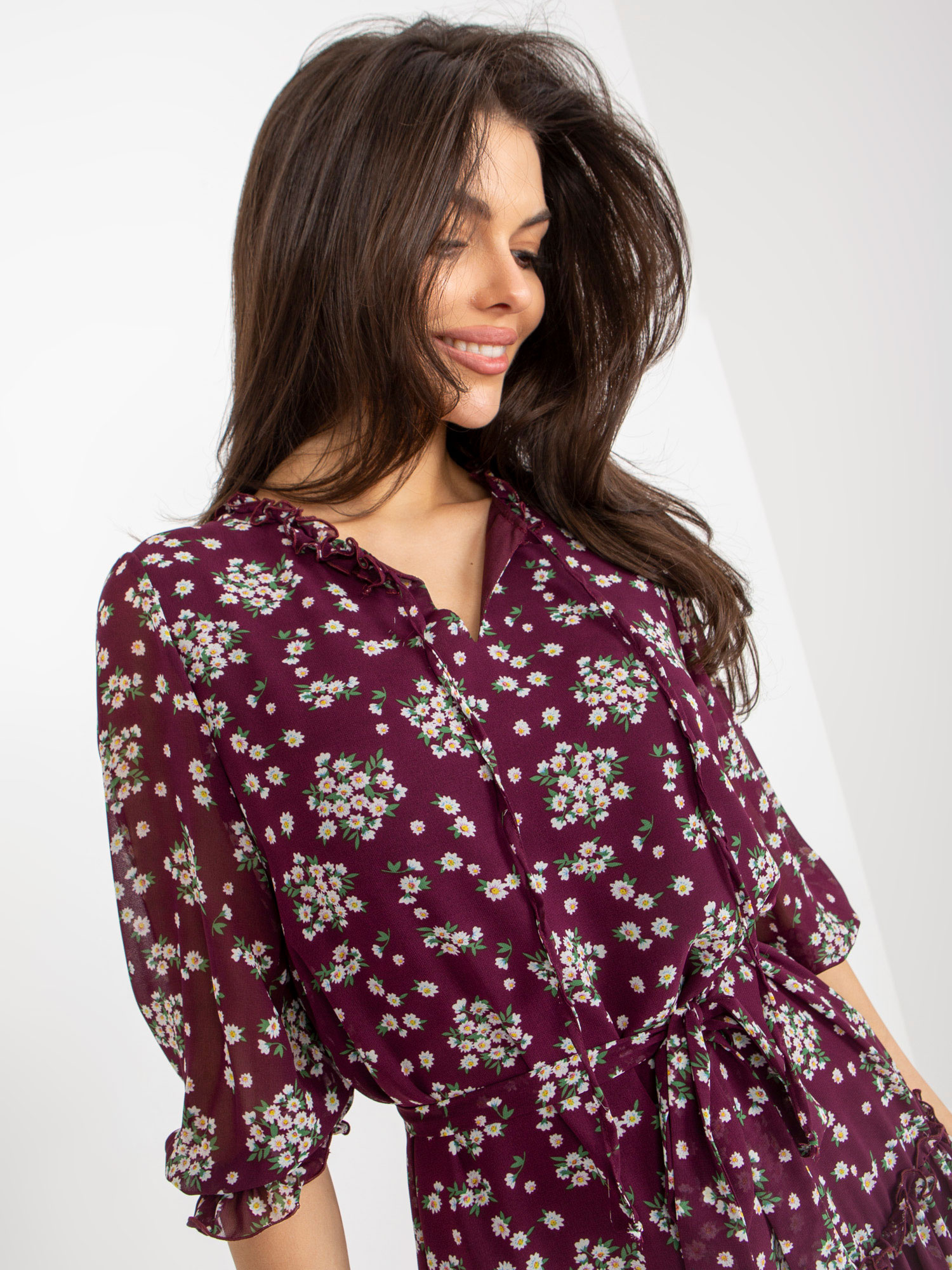 Sukienka Ciemny fioletowy - obrazek 4