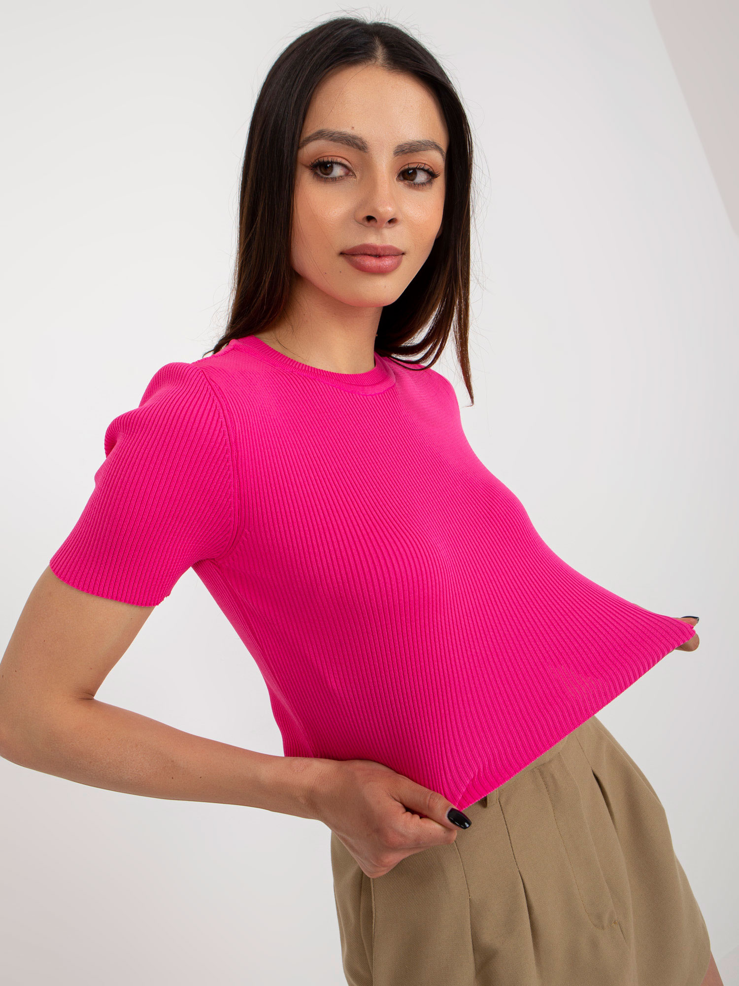 Bluzka Ciemny różowy - obrazek 4