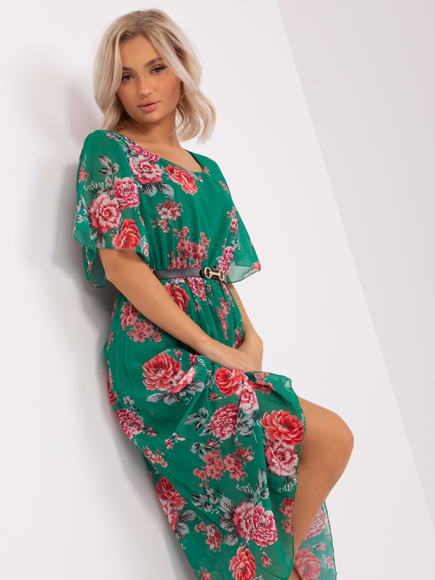 Sukienka Ciemny zielony - obrazek 4