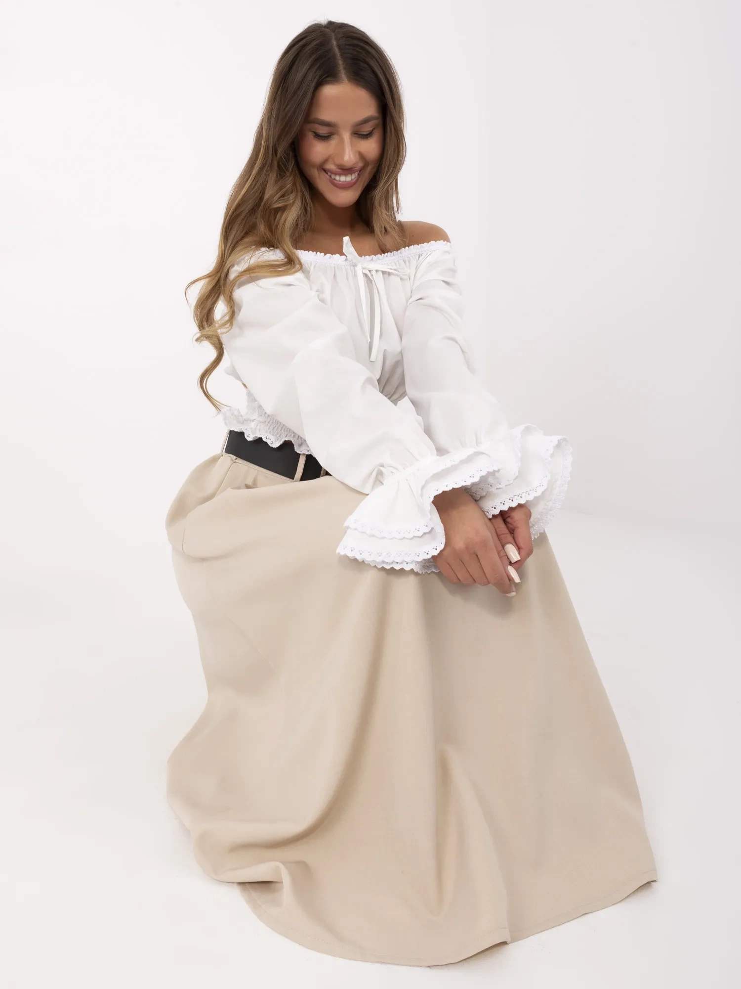 Spódnica Beżowy - obrazek 4