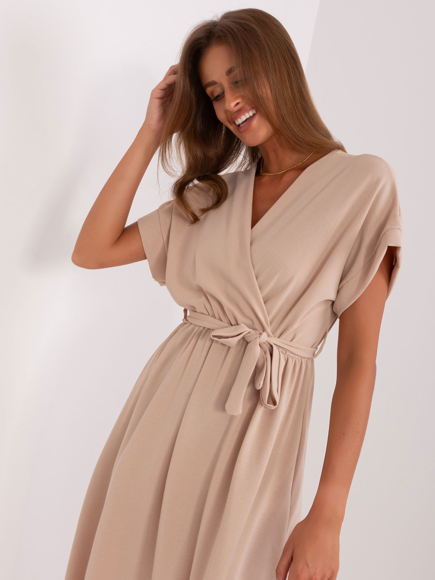 Sukienka Beżowy - obrazek 4