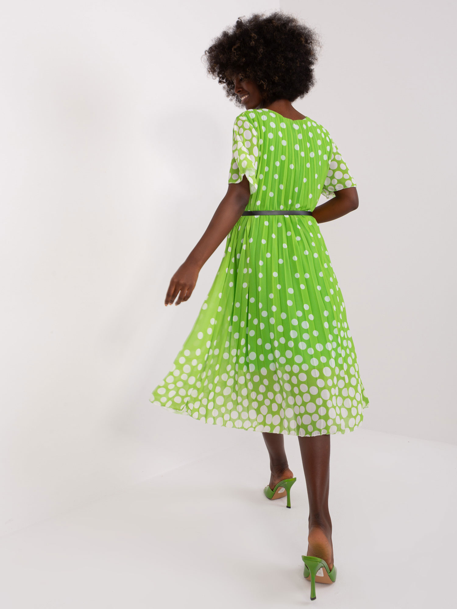 Sukienka Limonkowy - obrazek 4