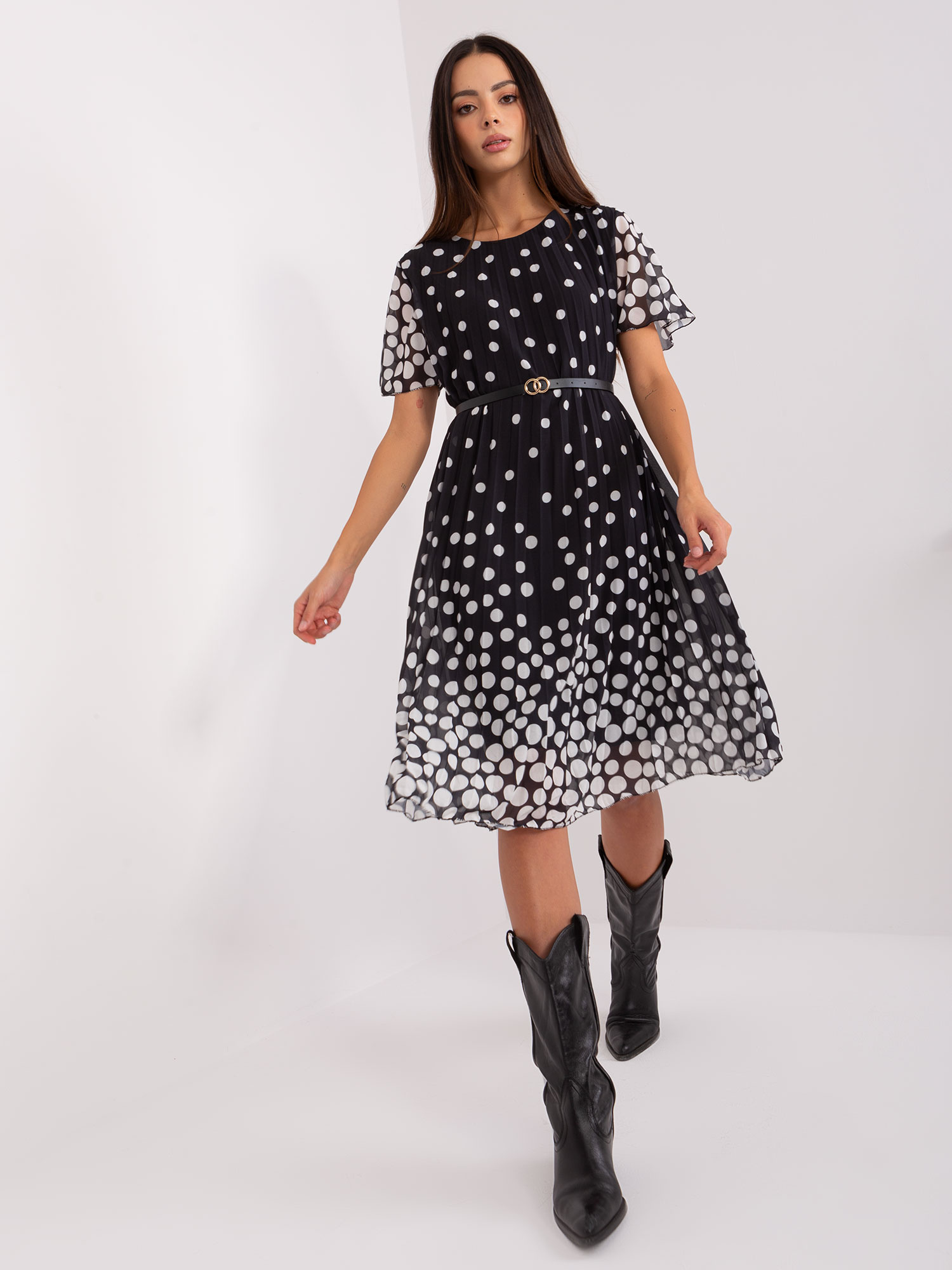 Sukienka Czarno-biały - obrazek 4