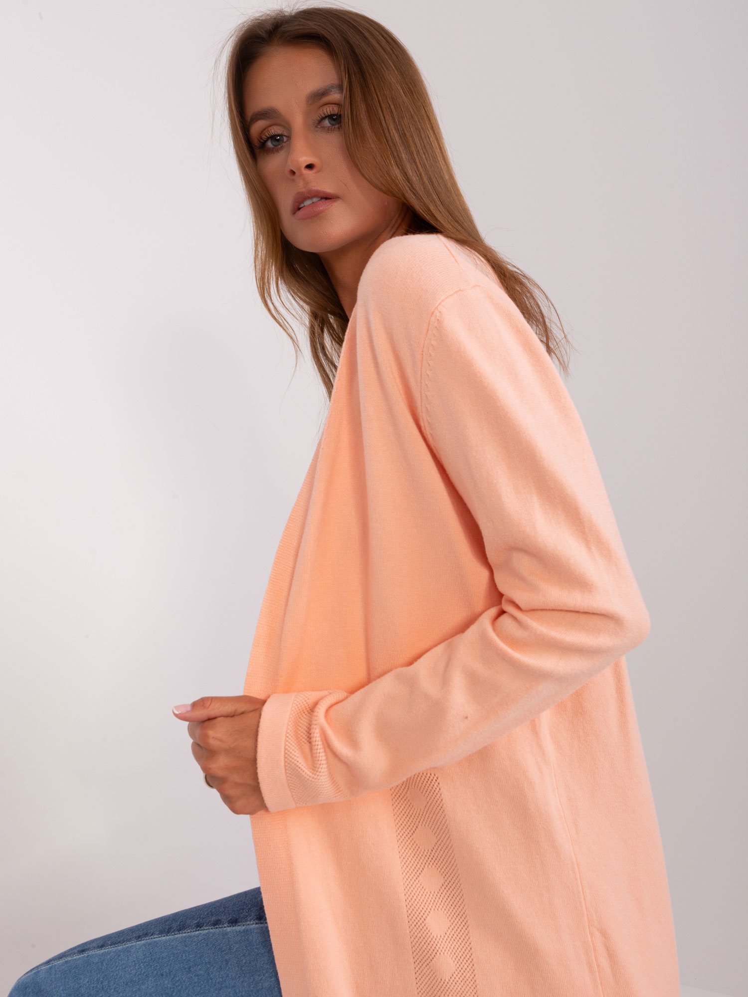 Kardigan Brzoskwiniowy - obrazek 4