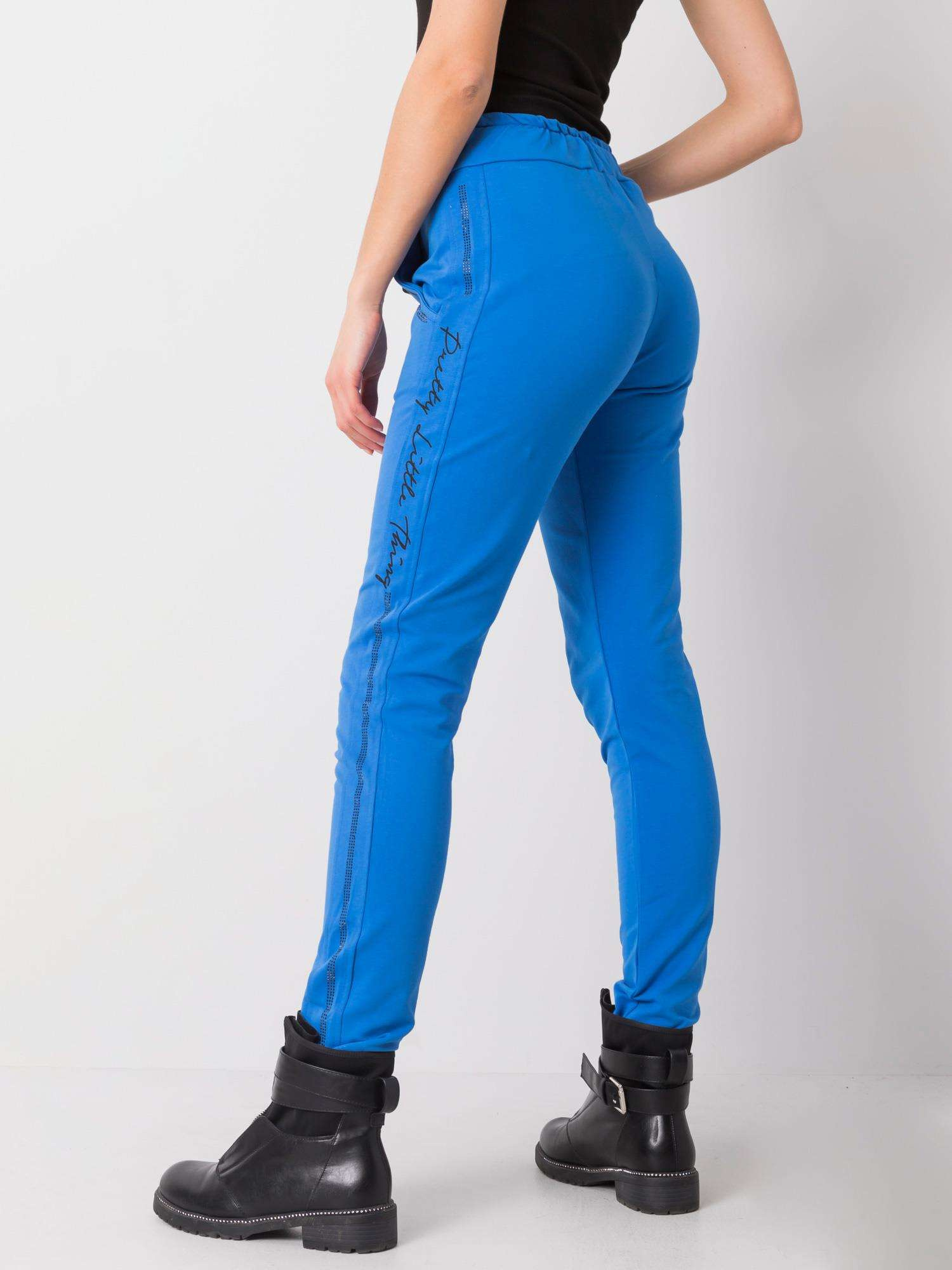 Spodnie dresowe Ciemny niebieski - obrazek 4